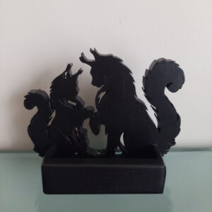 Portes cartes fami-coon MDF noir