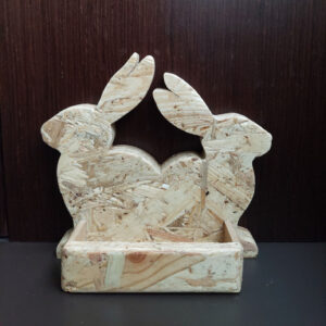 Portes cartes lapins OSB et MDF