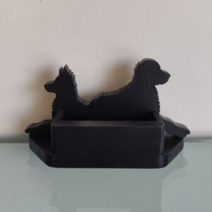 Portes cartes chiens-dos mdf noir