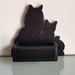Portes cartes coon MDF noir