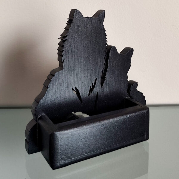 Portes cartes coon MDF noir – Image 3