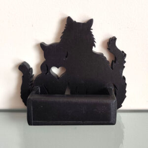Portes cartes coon love MDF noir