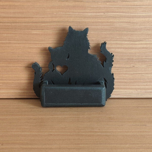 Portes cartes coon love MDF noir – Image 2