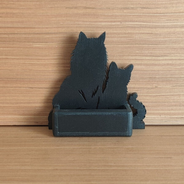Portes cartes coon MDF noir – Image 2
