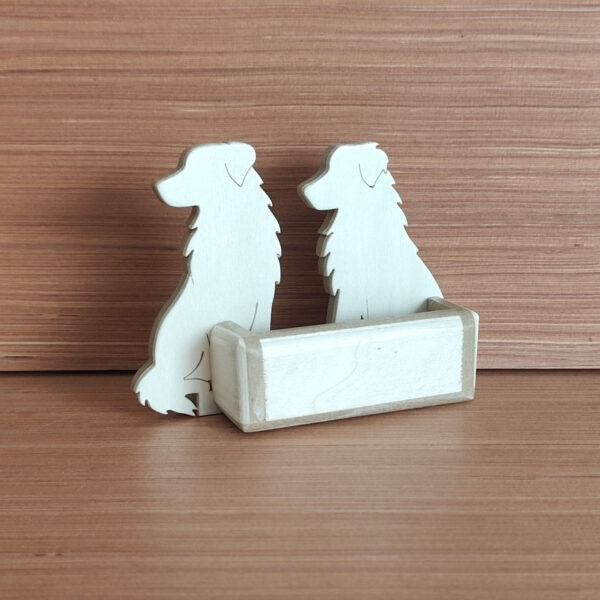 Portes carte berger australien peuplier et mdf naturel – Image 2