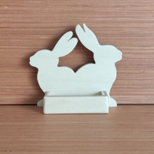 Portes cartes lapins peuplier