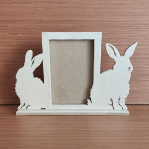 Cadre photo lapins clair