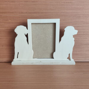 Cadre photo chiens clair