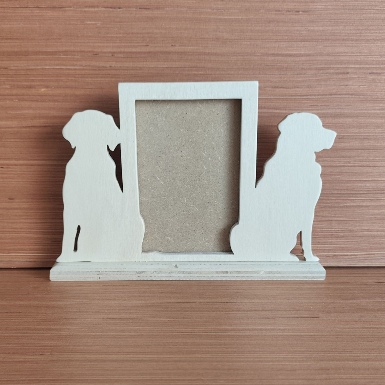 Cadre photo chiens clair