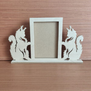 Cadre photo double maine coon clair