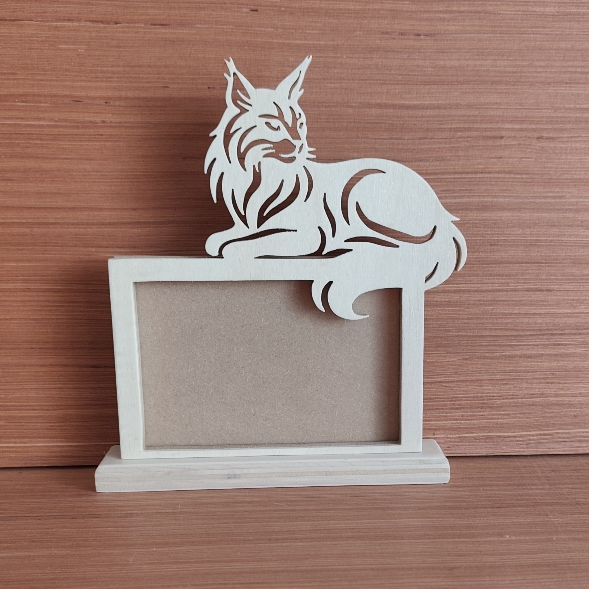 Cadre photo coon clair couchée