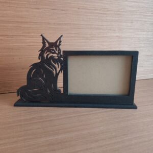 Cadre photo noir chat