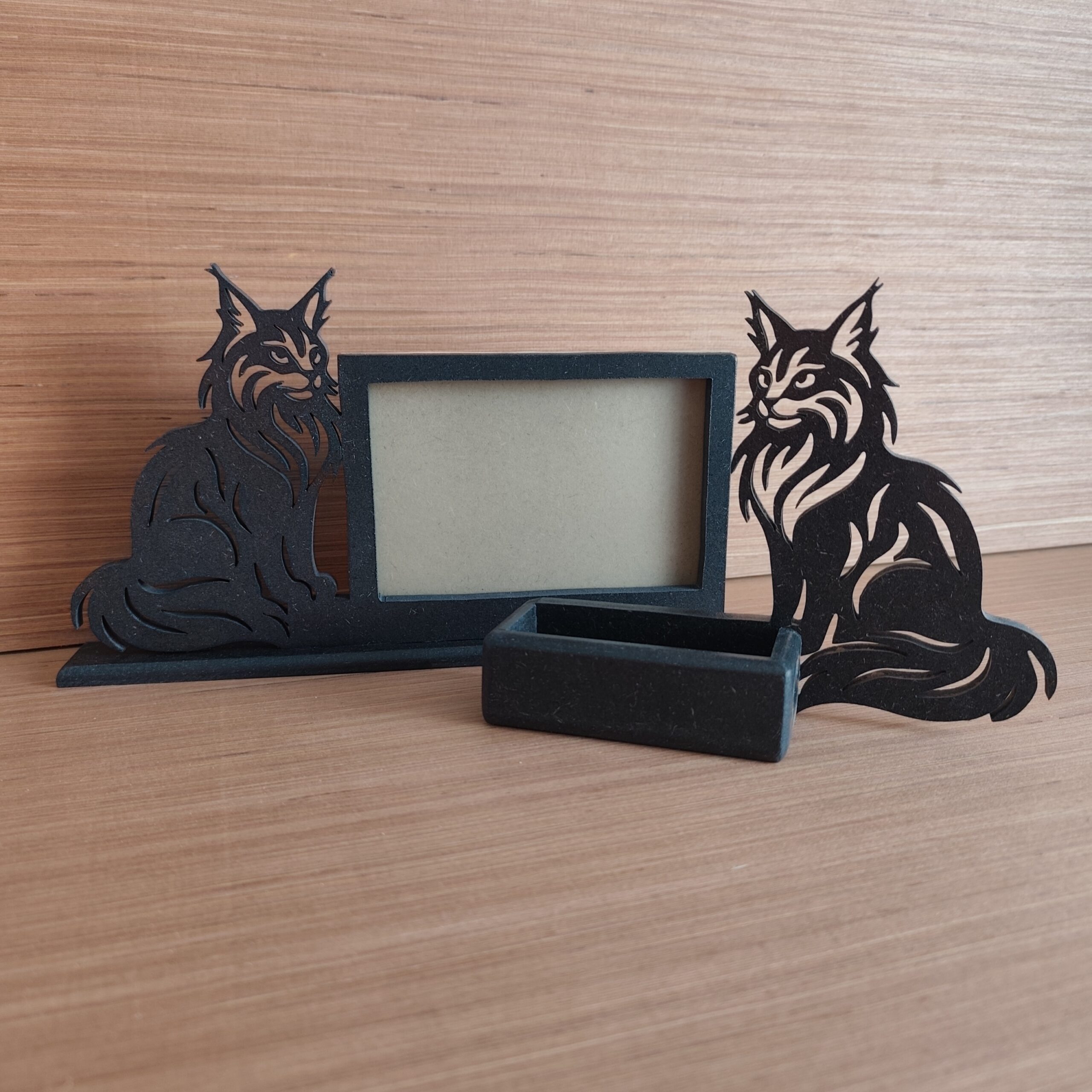 Cadre photo noir chat – Image 2